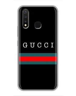 Чехол для Vivo Y19 с картинкой «Gucci — красный пояс»
