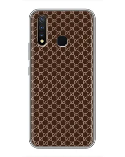 Чехол для Vivo Y19 с картинкой «Gucci — шоколадная сетка»