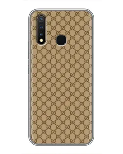Чехол для Vivo Y19 с картинкой «Gucci — классический беж»
