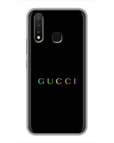 Чехол для Vivo Y19 с картинкой «Gucci — неоновый минимализм» Чехол для Vivo Y19 с картинкой «Gucci — неоновый минимализм»