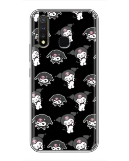 Чехол для Vivo Y19 с картинкой «Черный паттерн Kuromi» Чехол для Vivo Y19 с картинкой «Черный паттерн Kuromi»