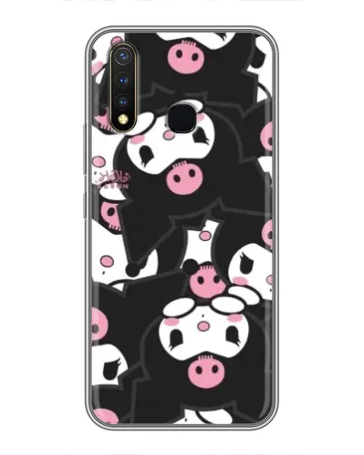 Чехол для Vivo Y19 с картинкой «Паттерн голов Куроми»