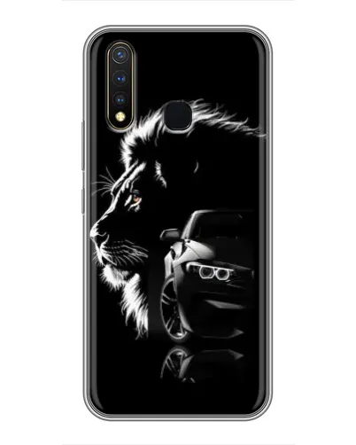 Чехол для Vivo Y19 с картинкой «BMW и лев» Чехол для Vivo Y19 с картинкой «BMW и лев»