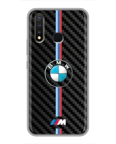 Чехол для Vivo Y19 с картинкой «Эмблема BMW и карбон» Чехол для Vivo Y19 с картинкой «Эмблема BMW и карбон»