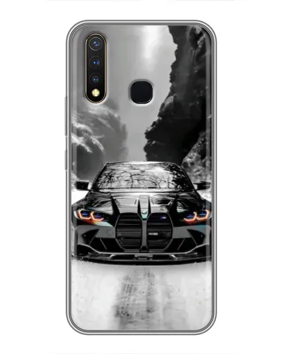 Чехол для Vivo Y19 с картинкой «BMW — акварельный дрифт» Чехол для Vivo Y19 с картинкой «BMW — акварельный дрифт»