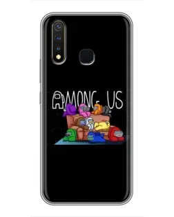 Чехол для Vivo Y19 с картинкой «Логотип Among Us»
