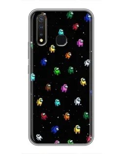 Чехол для Vivo Y19 с картинкой «Экипаж Among Us»