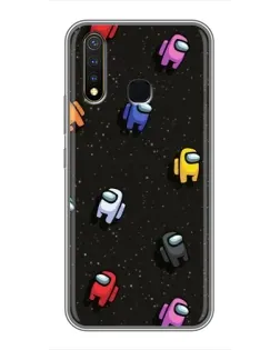 Чехол для Vivo Y19 с картинкой «Космический паттерн Among Us»