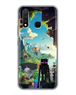 Чохол для Vivo Y19 з картинкою «Ендермен у лісі» Чохол для Vivo Y19 з картинкою «Ендермен у лісі»