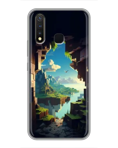 Чехол для Vivo Y19 с картинкой «Вид из пещеры»