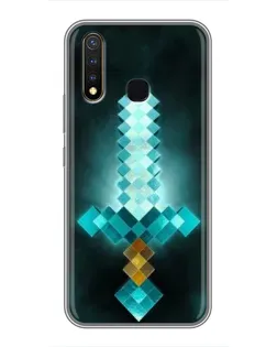 Чохол для Vivo Y19 з картинкою «Алмазний меч неон»