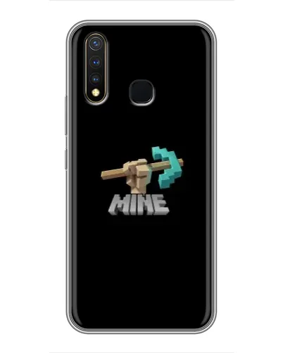 Чехол для Vivo Y19 с картинкой «Алмазная кирка»