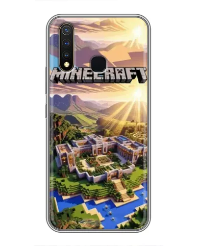 Чехол для Vivo Y19 с картинкой «Minecraft панорама»