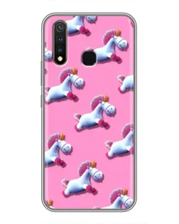 Чехол для Vivo Y19 с картинкой «Единороги на розовом» Чехол для Vivo Y19 с картинкой «Единороги на розовом»