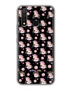 Чехол для Vivo Y19 с картинкой «Magic Unicorn паттерн»