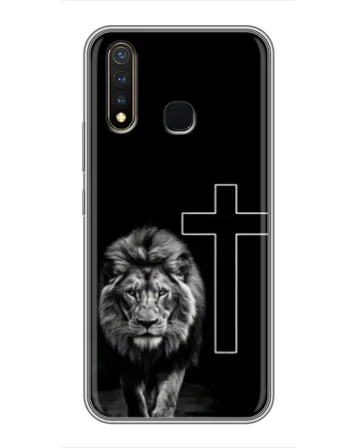 Чехол для Vivo Y19 с картинкой «Лев и Крест»