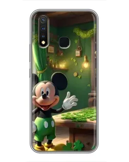 Чехол для Vivo Y19 с картинкой «Микки в мастерской»