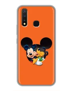 Чехол для Vivo Y19 с картинкой «Сердце Микки Минни»