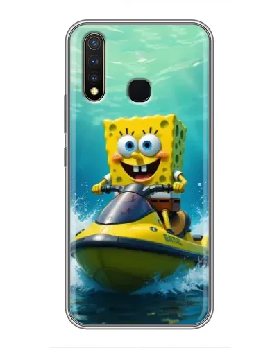 Чехол для Vivo Y19 с картинкой «Спанч Боб на гидроцикле» Чехол для Vivo Y19 с картинкой «Спанч Боб на гидроцикле»