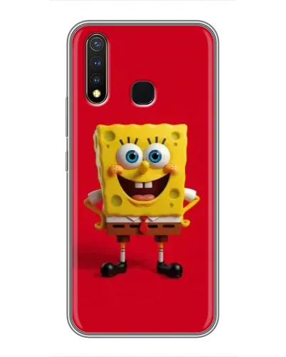 Чехол для Vivo Y19 с картинкой «Спанч Боб на красном» Чехол для Vivo Y19 с картинкой «Спанч Боб на красном»