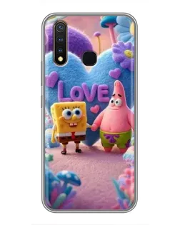 Чехол для Vivo Y19 с картинкой «Губка Боб Патрик»