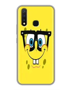Чехол для Vivo Y19 с картинкой «Минималистичный Спанч Боб» Чехол для Vivo Y19 с картинкой «Минималистичный Спанч Боб»