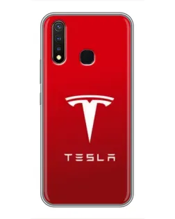 Чехол для Vivo Y19 с картинкой «Tesla Red Classic»