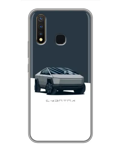Чехол для Vivo Y19 с картинкой «Серебристый Cybertruck Tesla» Чехол для Vivo Y19 с картинкой «Серебристый Cybertruck Tesla»