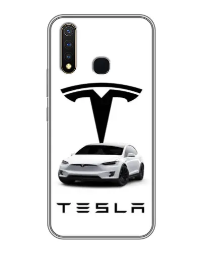 Чехол для Vivo Y19 с картинкой «Tesla White Style» Чехол для Vivo Y19 с картинкой «Tesla White Style»