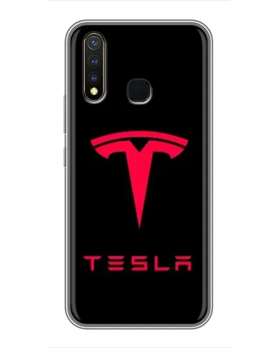 Чехол для Vivo Y19 с картинкой «Tesla Red Logo» Чехол для Vivo Y19 с картинкой «Tesla Red Logo»