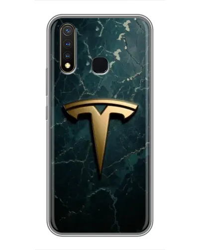 Чехол для Vivo Y19 с картинкой «Мраморная Tesla Gold» Чехол для Vivo Y19 с картинкой «Мраморная Tesla Gold»