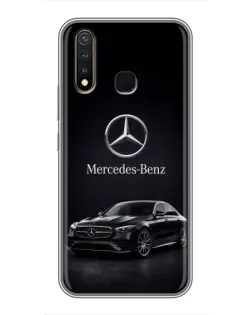Чехол для Vivo Y19 с картинкой «Mercedes — решетка радиатора»