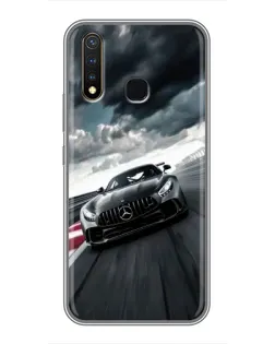 Чехол для Vivo Y19 с картинкой «Гоночный Mercedes AMG»