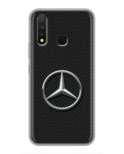 Чехол для Vivo Y19 с картинкой «Карбоновый Mercedes стиль» Чехол для Vivo Y19 с картинкой «Карбоновый Mercedes стиль»