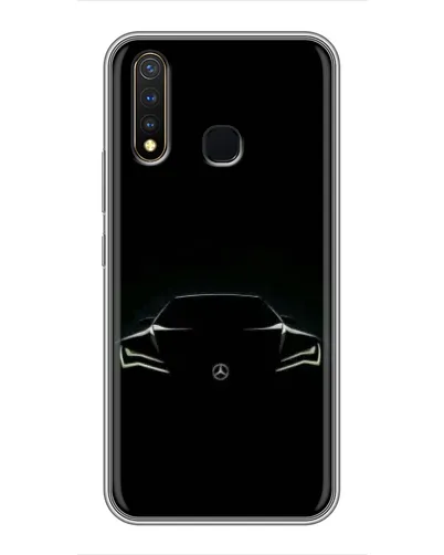 Чехол для Vivo Y19 с картинкой «Mercedes — силуэт авто» Чехол для Vivo Y19 с картинкой «Mercedes — силуэт авто»
