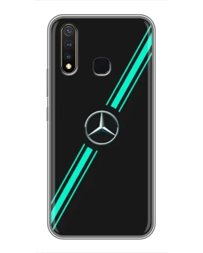 Чехол для Vivo Y19 с картинкой «Спортивные линии Mercedes» Чехол для Vivo Y19 с картинкой «Спортивные линии Mercedes»