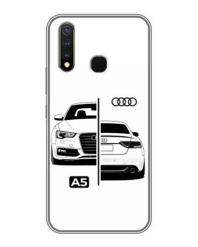 Чехол для Vivo Y19 с картинкой «Audi — контрастный дизайн»