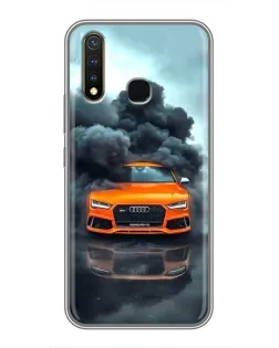 Чехол для Vivo Y19 с картинкой «Audi в облаках дыма» Чехол для Vivo Y19 с картинкой «Audi в облаках дыма»