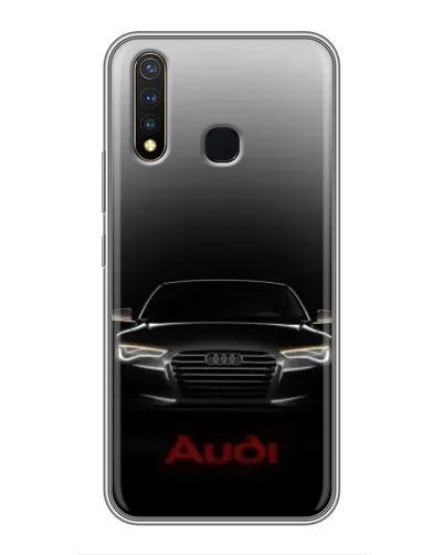 Чехол для Vivo Y19 с картинкой «Audi — градиентный контур»
