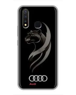 Чехол для Vivo Y19 с картинкой «Графика — пантера и Audi» Чехол для Vivo Y19 с картинкой «Графика — пантера и Audi»