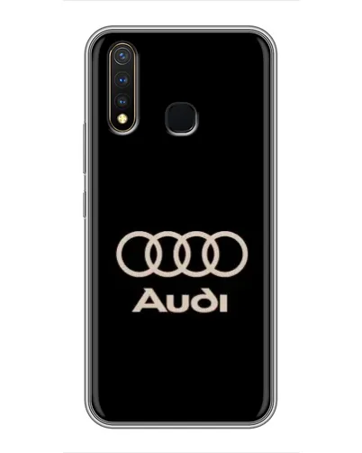 Чехол для Vivo Y19 с картинкой «Audi — золотой логотип»