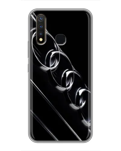 Чехол для Vivo Y19 с картинкой «Audi — абстрактные кольца»