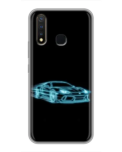 Чехол для Vivo Y19 с картинкой «Неоновый контур Lamborghini» Чехол для Vivo Y19 с картинкой «Неоновый контур Lamborghini»