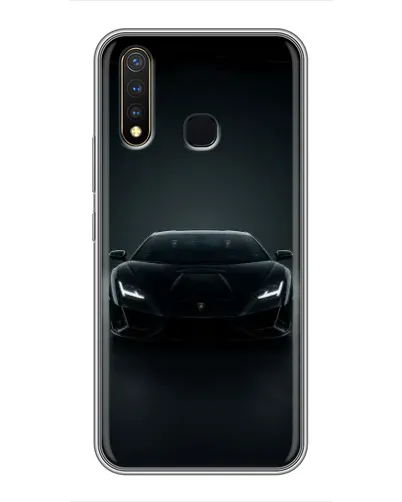 Чехол для Vivo Y19 с картинкой «Черный Lamborghini Aventador» Чехол для Vivo Y19 с картинкой «Черный Lamborghini Aventador»
