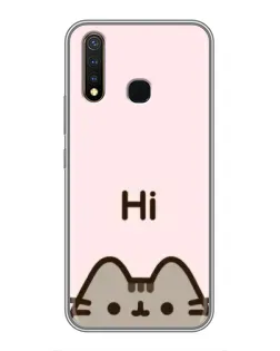 Чохол для Vivo Y19 з картинкою «Пушин каже Hi»