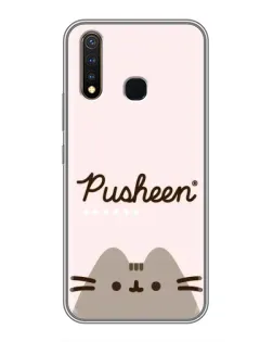 Чохол для Vivo Y19 з картинкою «Pusheen логотип»