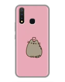 Чохол для Vivo Y19 з картинкою «Pusheen серце»