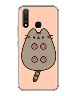 Чохол для Vivo Y19 з картинкою «Пушин пузиком догори»