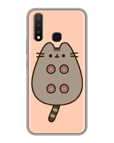 Чехол для Vivo Y19 с картинкой «Пушин пузиком кверху»