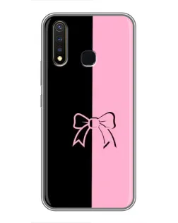 Чехол для Vivo Y19 с картинкой «Половинки банта»